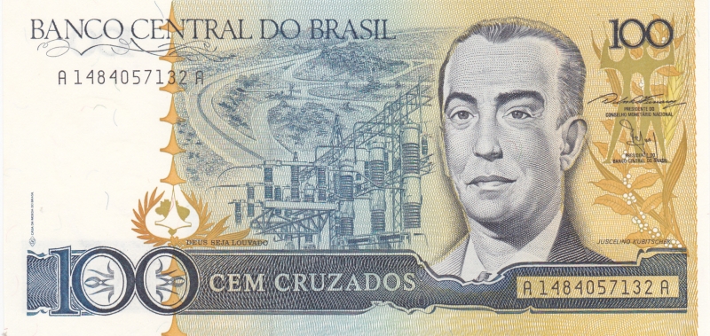 BILLETE DE BRASIL- Juscelino Kubitschek 