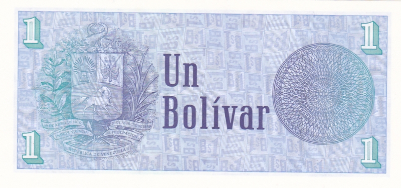 BILLETE DE VENEZUELA- BOL�VAR