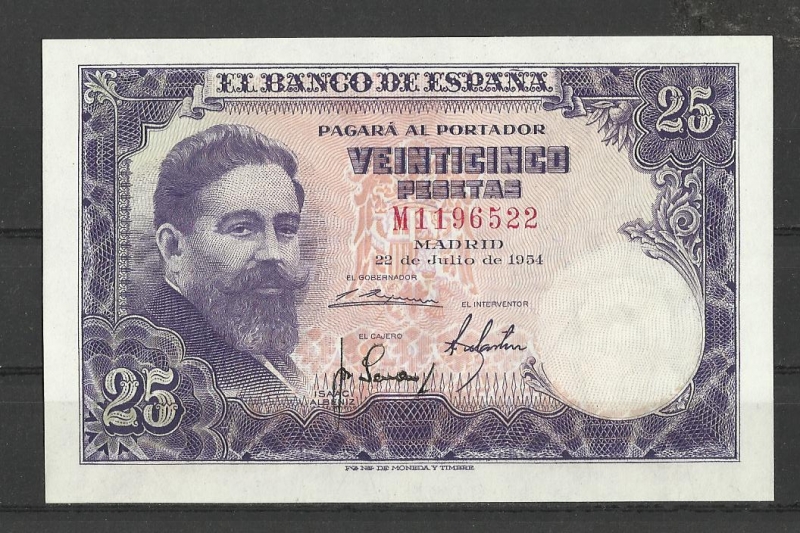 Estado Espa�ol / Emision 22 julio 1954