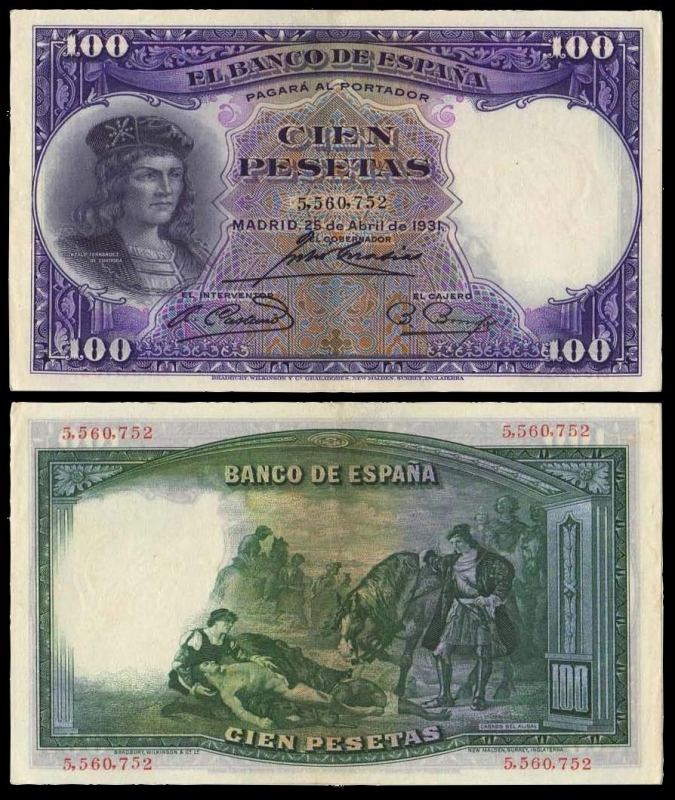 CIEN PESETAS
