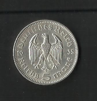 Hindenburg / Third Reich / reverso.