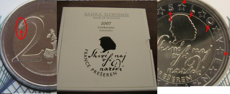 Eslovenia error 2€ en blister