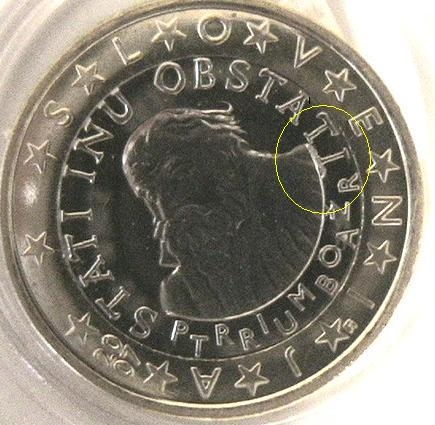 Eslovenia error 1€ s/c