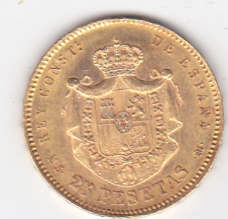 ALFONSO XII reverso