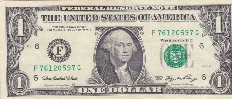 BILLETE DE USA.  DOLAR- G.WASHINGTON