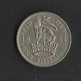 Jorge VI / reverso.