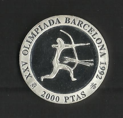 Barcelona 92 / Arqueros. / reverso.