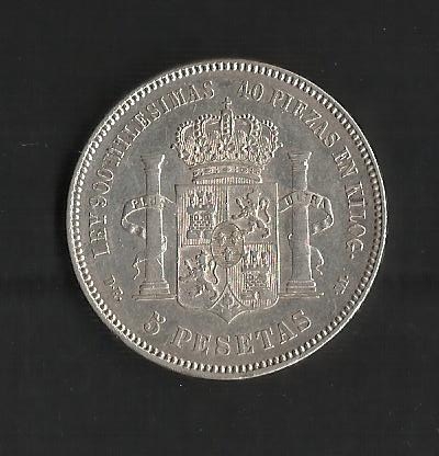 Alfonso XII / reverso / 1876
