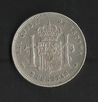 Alfonso XII / reverso / 1883