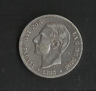 Alfonso XII / anverso / 1883