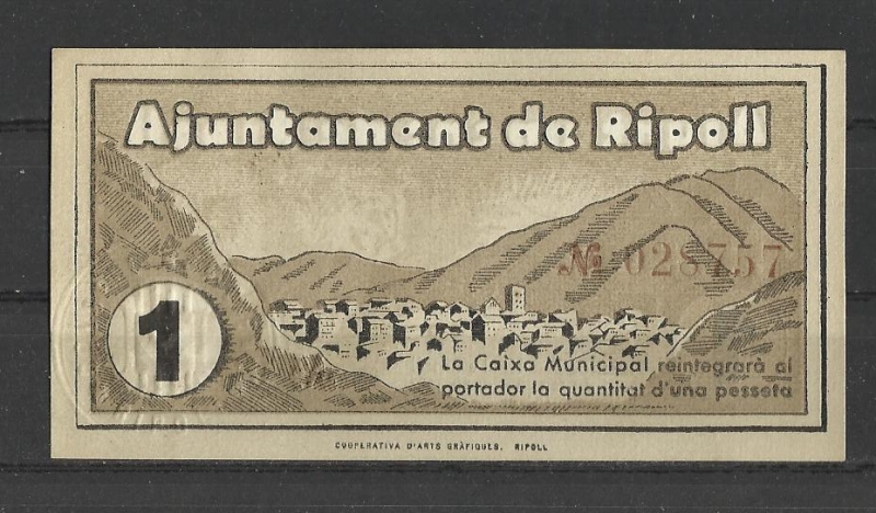 Guerra Civil / Ripoll / reverso.