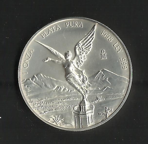 Serie Libertad / Onza Troy de Plata / anverso