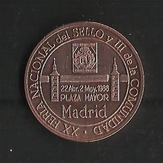V Amiversario del Estatuto de Autonomia de Madrid / anverso.