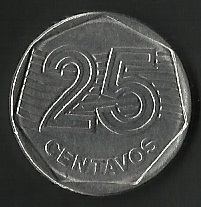 VEINTICINCO CENTAVOS BRASIL (FRONTAL)
