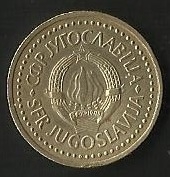DINAR - R. SOCIALISTA DE YUGOSLAVIA (CARA POSTERIOR)