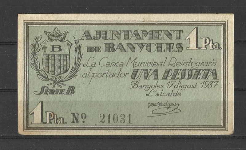 Ajuntament de Banyoles / Anverso