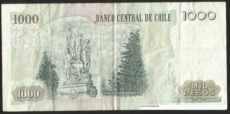 CHILE A SUS HEROES - MIL PESOS