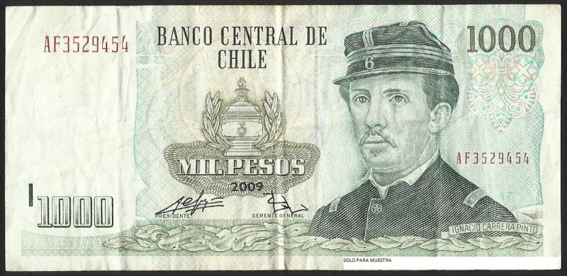 IGNACIO CARRERA PINTO - MIL PESOS