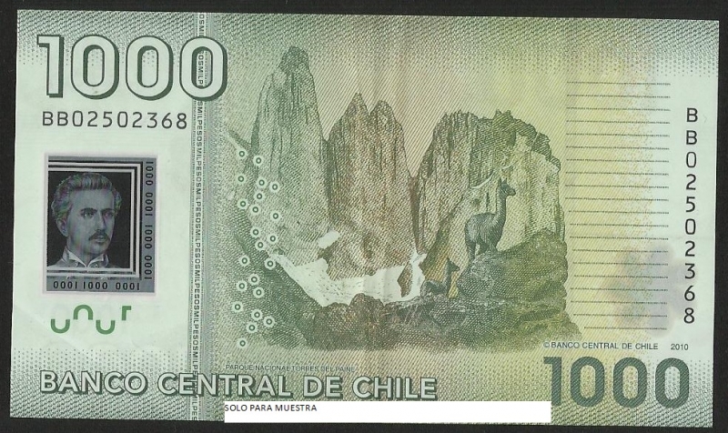 PARQUE NACIONAL TORRES DEL PAINE - NUEVOS MIL PESOS