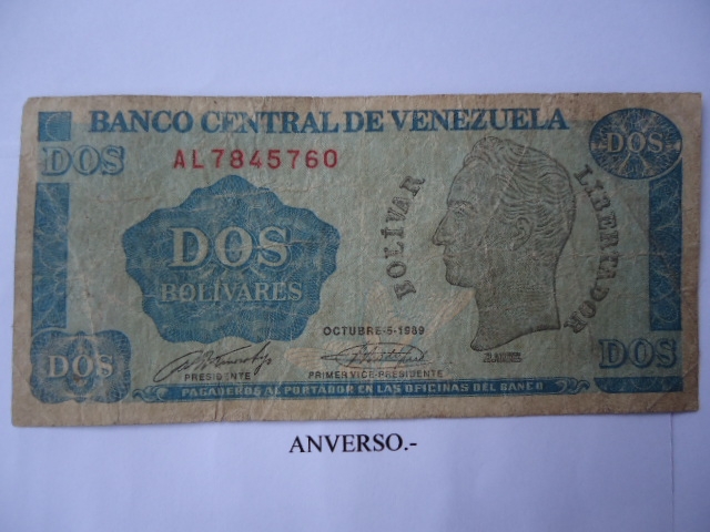 Rep.Bolivariana de V/zuela- Dos Bol�varres- Bol�var Libertador (anverso)