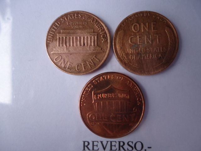 Monedas de 1 Cent 1957,1966 y 2010 (rev)