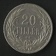 MONEDA DE HUNGRIA - MAGYAR KIRALYI VALTOPENZ (FRONTAL)