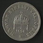 MONEDA DE HUNGRIA - MAGYAR KIRALYI VALTOPENZ (POSTERIOR)