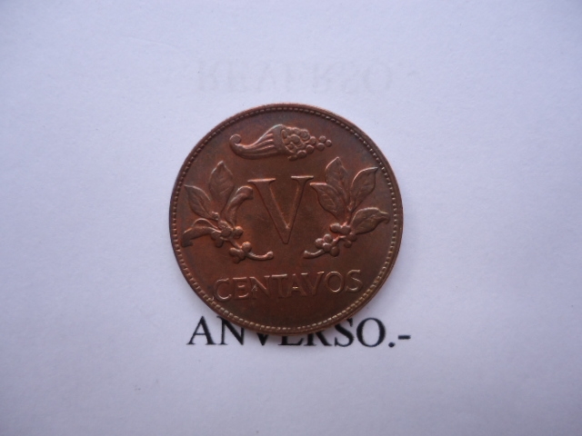 0,05 Centavos-Ramas de Caf� y el Cuerno de la Abundancia.