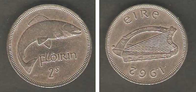 Salm�n y Un arpa Escudo de armas de Irlanda
