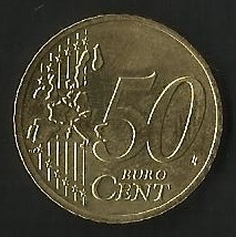 MONEDA CINCUENTA EURO CENT - FRONTAL
