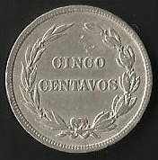 MONEDA DECIMAL ECUADOR 1917 - FRONTAL 