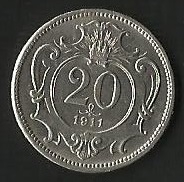MONEDA IMPERIO AUSTRO HUNGARO 1911 - FRONTAL