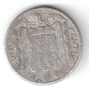 10 cts pta Franco 1953 Cabellero con lanza RC