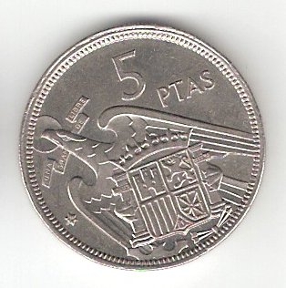 5 ptas Franco 1957 (*1974) MBC
