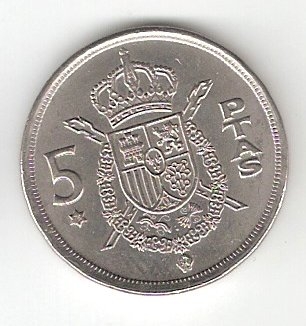 5 ptas Juan Carlos I 1975 (*1976) EBC