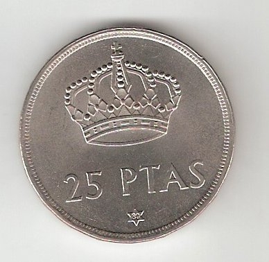 25 ptas Juan Carlos I 1975 (*1980) EBC