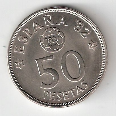 50 ptas Juan Carlos I 1980 (*1980) Mundial de F�tbol EBC