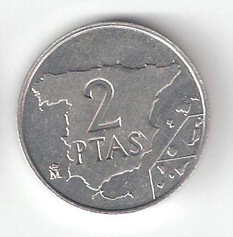 2 ptas Juan Carlos I 1984 BC