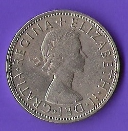 GRATIA REGINA ELIZABETH II REINO UNIDO 1962 (POSTERIOR)
