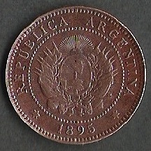 LIBERTAD ARGENTINA PATACON 1895 (POSTERIOR)