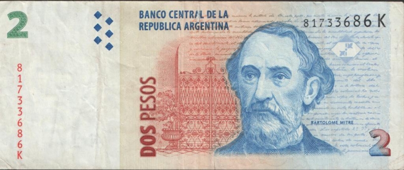 BILLETE 2 PESOS