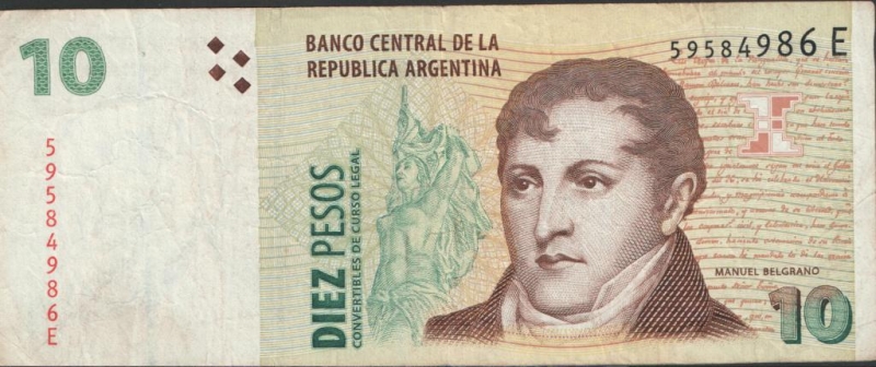 BILLETE 10 PESOS