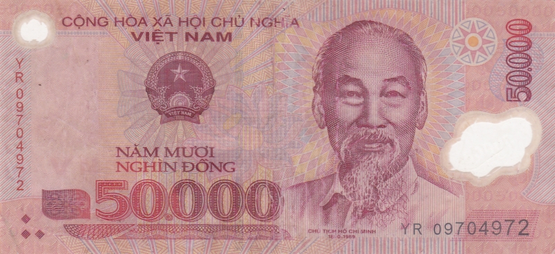 ANVERSO BILLETE VIETNAM