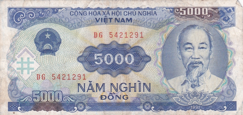 ANVERSO BILLETE VIETNAM