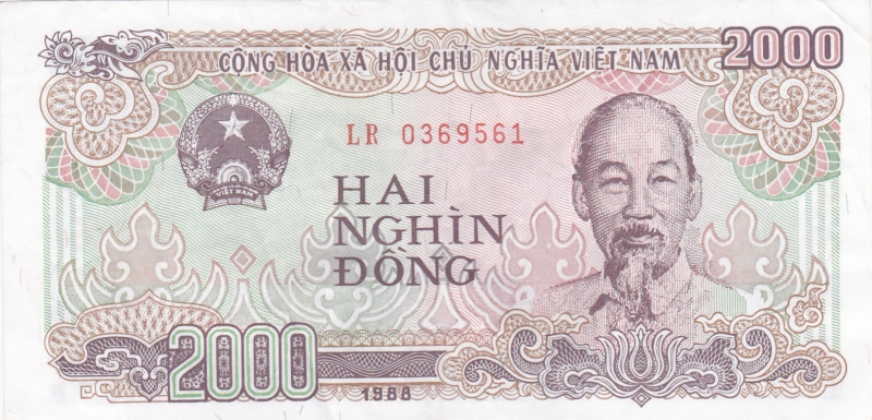 ANVERSO BILLETE VIETNAM