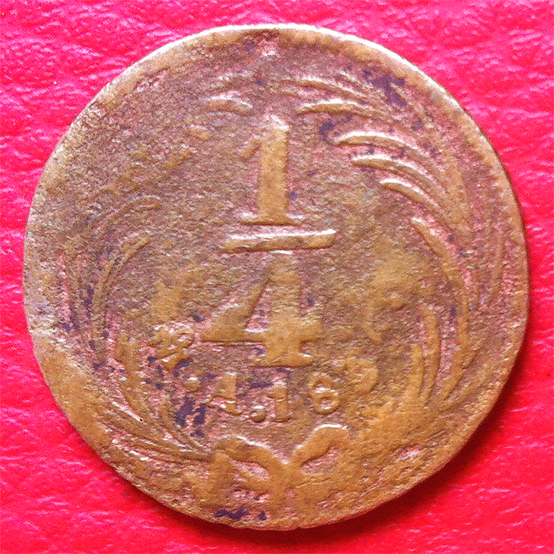 Moneda 1/4 De Real 1835 M�xico