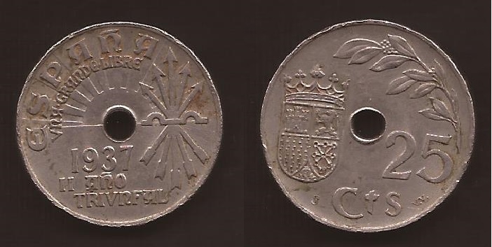 25 c�ntimos 1937