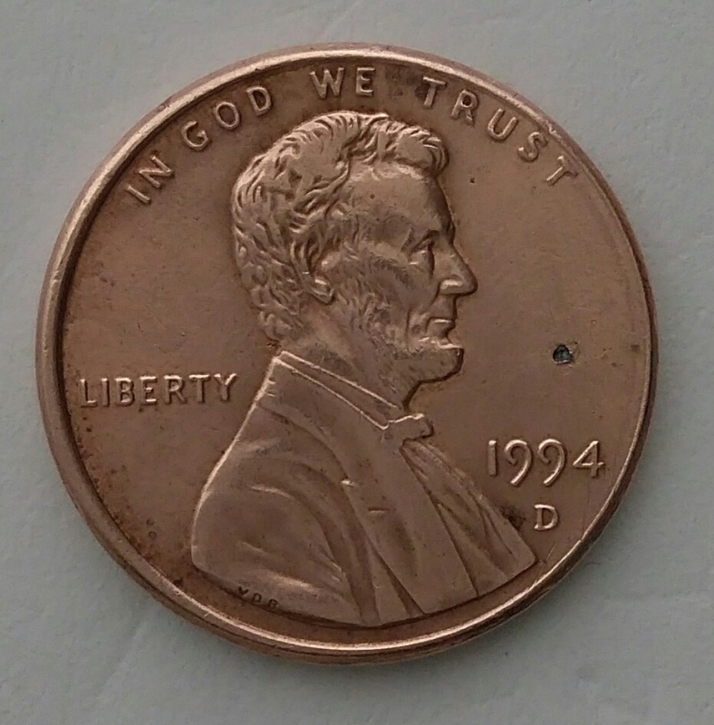 1994 D one cent