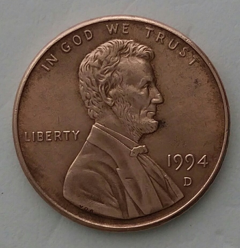 1994 D one cent