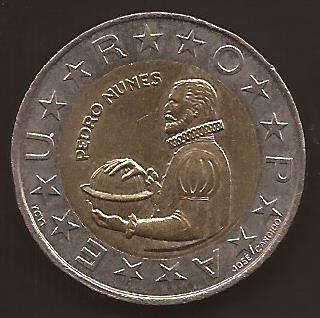 Rep�blica Portuguesa. Pedro Nunes  100 Escudos  1990 reverso